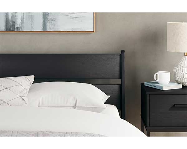 Platform Bed Queen Black second view
