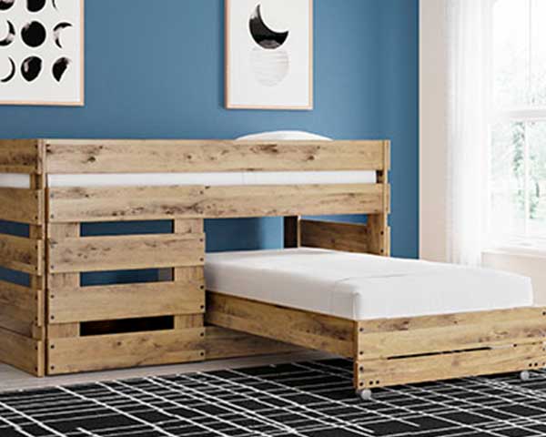 Loft Bed Twin OverTwin Grey