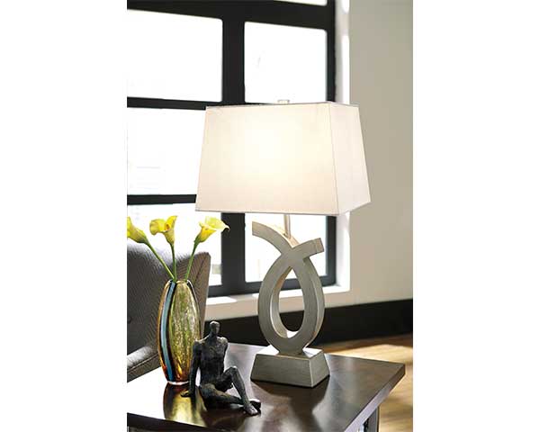 Silver Table Lamp