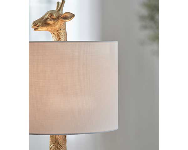 Gold Giraffe Table Lamp second view
