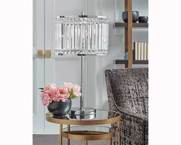 Table Lamp Crystal-Chrome