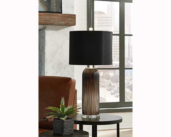 Lamp For Living Room Glass Black