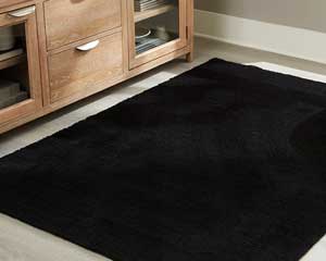Washable Area Rug 8' X 10' Black