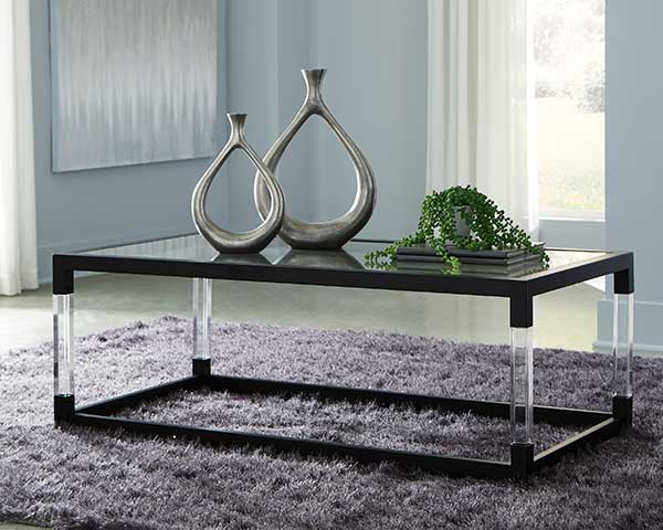 Clear Glass Coffee Table Set