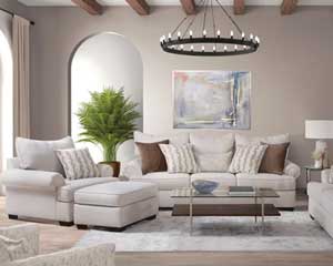 rent to own Sofa With Chair Set Chalk in Lawrence, KS