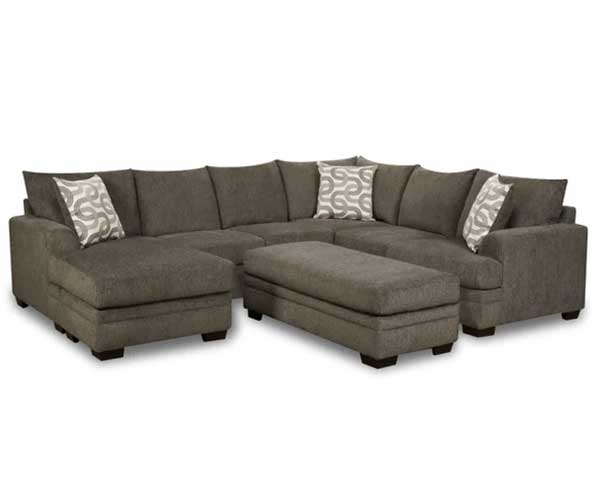 Sectional With Ottoman 2 Piece Baily Charcoal second view