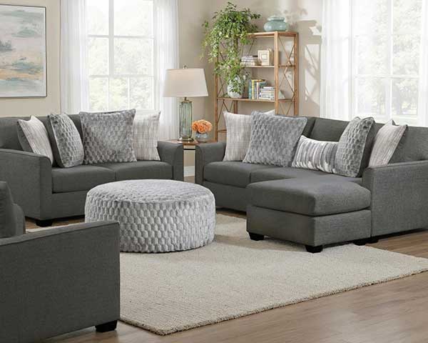 Sofa With Chair Set Charcoal