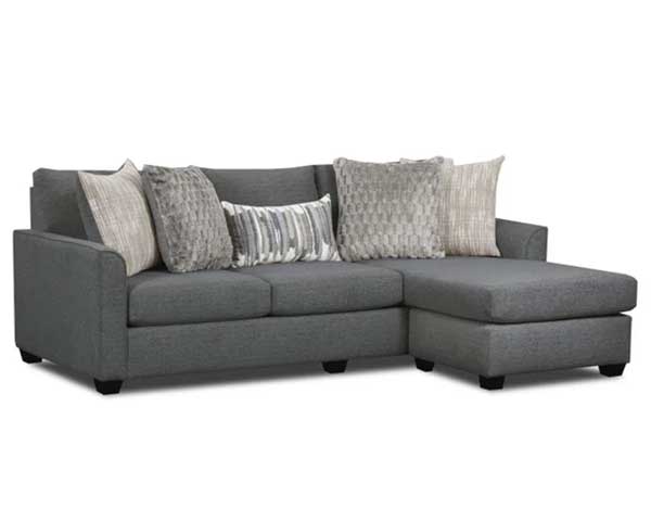 Sofa Chaise With Chair Irving Charcoal second view