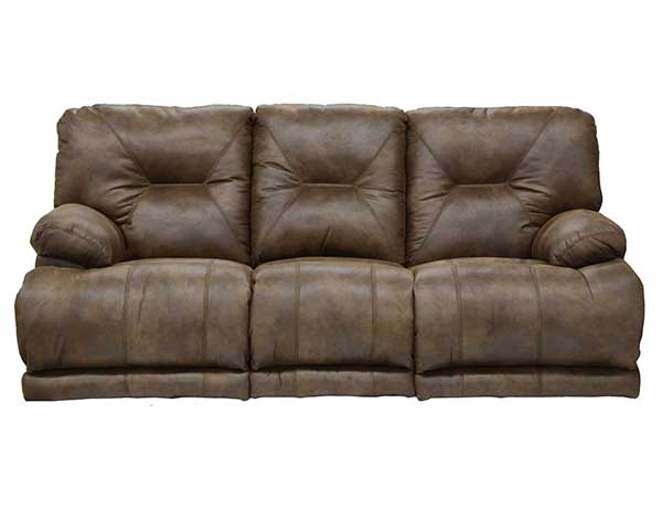 Sofa Reclining Power Light Brown