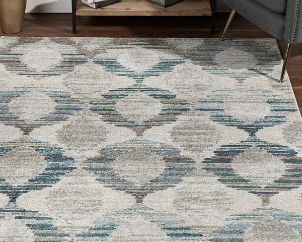 Distressed Modern Living Room Rugs In Linen