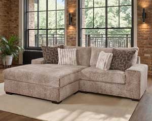 rent to own 3 Piece Sofa Couch With Chaise Fawn in Lawrence, KS