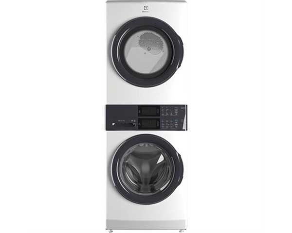 White Laundry Center Stacked Washer 4.4' & Dryer 8'