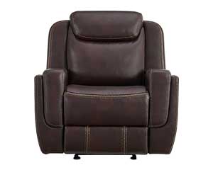rent to own Brown Glider Recliner in Lawrence, KS