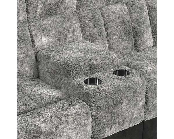 6 Piece Power Sectional That Reclines Grey second view