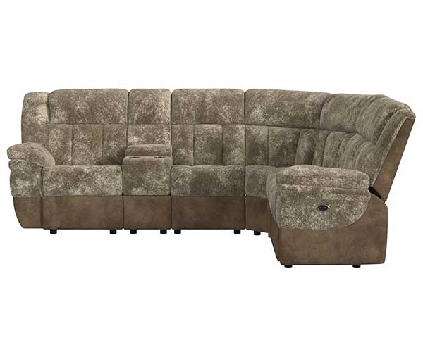 6 Piece Power Sectional That Reclines Cappuccino second view