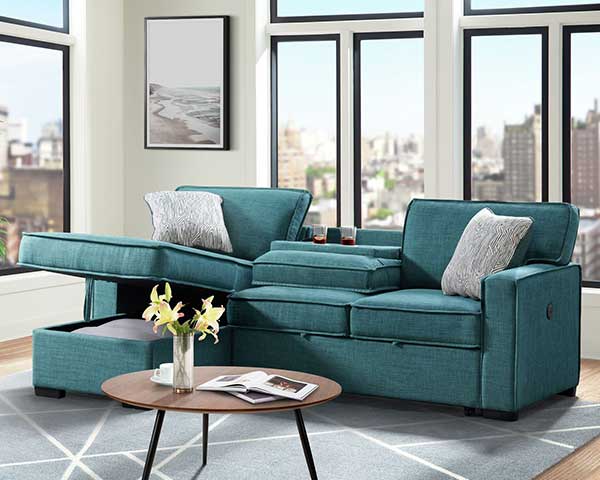 Sofa Chaise With Pop Up Storage second view