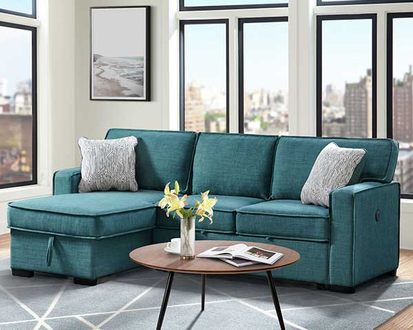 Sofa Chaise With Pop Up Storage