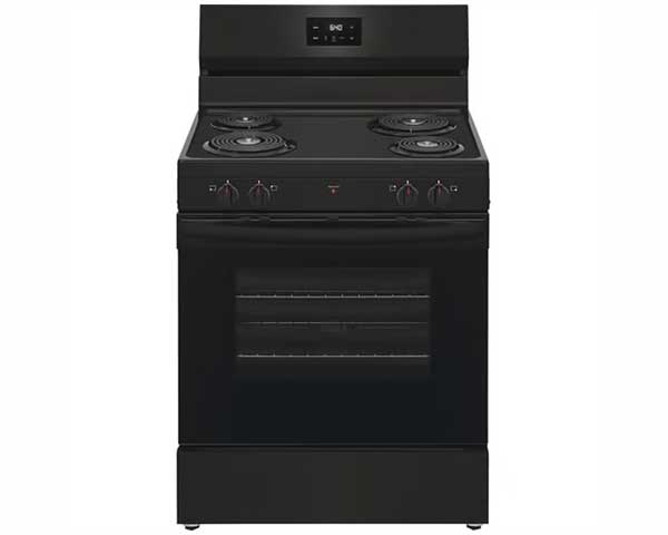 Electric Range With Coils Black