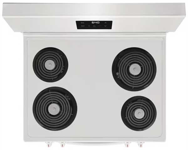 Electric Range With Coils White second view