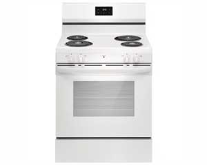 Electric Range With Coils White