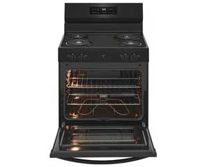 rent to own Black Radiant Electric Range in Lawrence, KS
