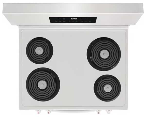 White Radiant Electric Range second view