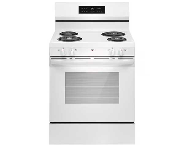 White Radiant Electric Range