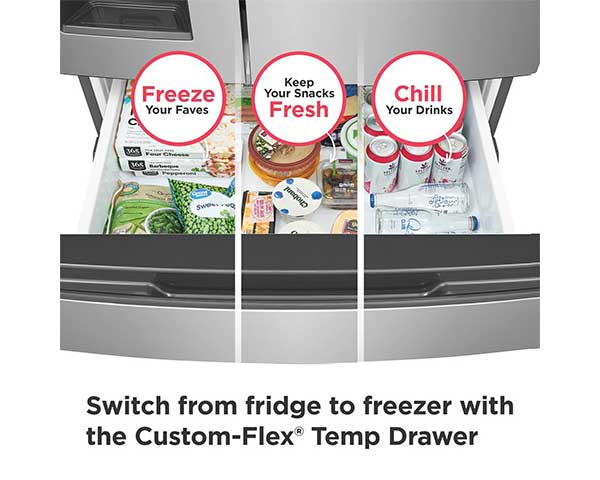 26' Stainless French Door Refrigerator second view