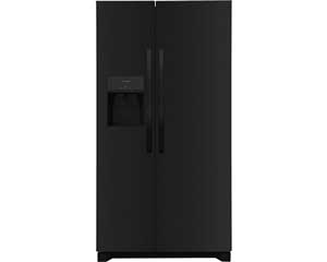 25.6' Black Side-By-Side Refrigerator