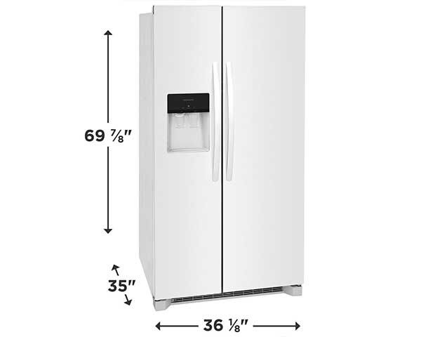 28' Side-By-Side Refrigerator second view