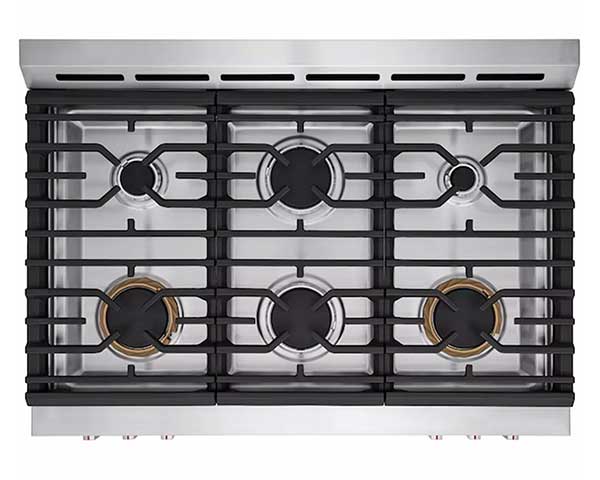 Stainless Gas Range With Air Fry 36" second view