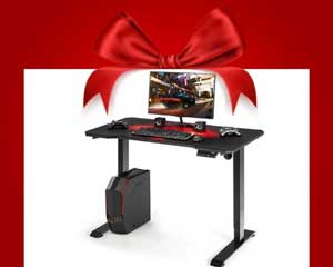Adjustable Height Gaming Desk