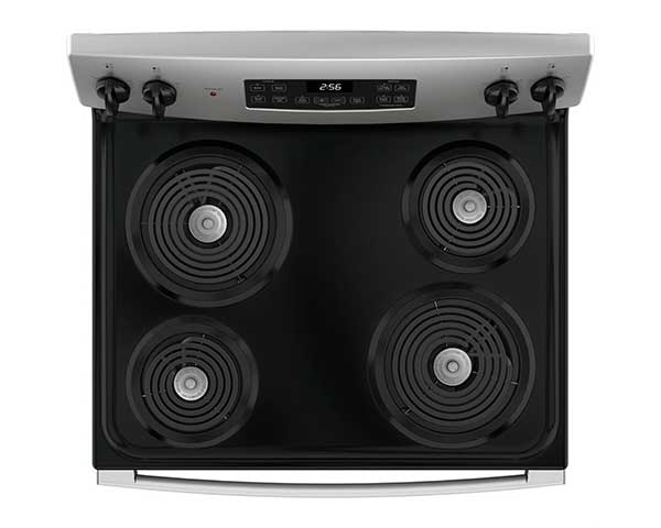 Stainless Electric Range Stove Coil Top second view