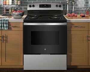 Stainless Electric Range Stove Coil Top