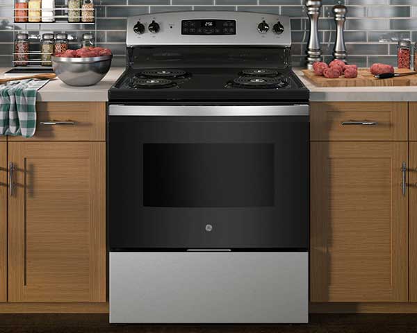 Stainless Electric Range Stove Coil Top