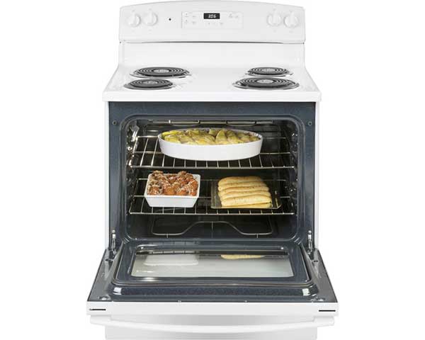 White Electric Coil Range second view