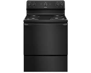 Black Electric Range With Coil Top