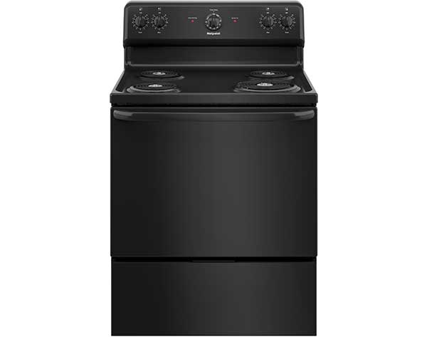 Black Electric Range With Coil Top Black Electric Range With Coil Top