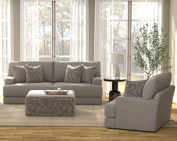 Sofa With Chair Grey