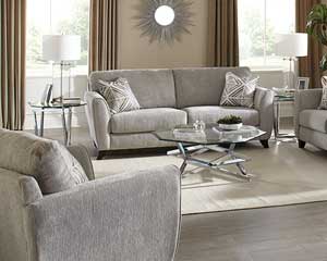 rent to own Sofa With Chair Set Grey in Lawrence, KS.