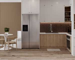 27' Stainless Side-By-Side Refrigerator