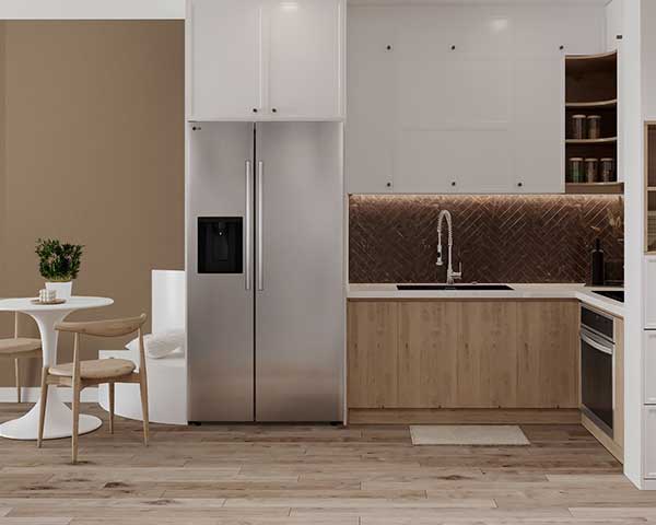 27' Stainless Side-By-Side Refrigerator 27' Stainless Side-By-Side Refrigerator