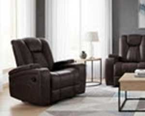 rent to own Recliner Glider Dark Brown  in Lawrence, KS