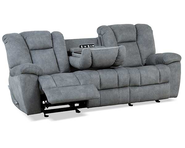 Sofa Reclining Gliding Dimple Pebble second view