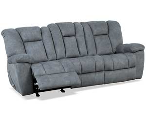 Sofa Reclining Gliding Dimple Pebble furniture Ottawa KS