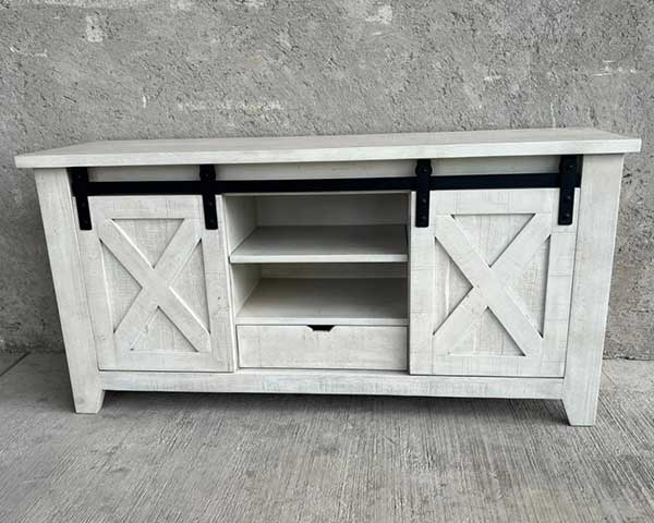 60" White TV Stand