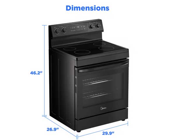 Radiant Electric Range Black second view
