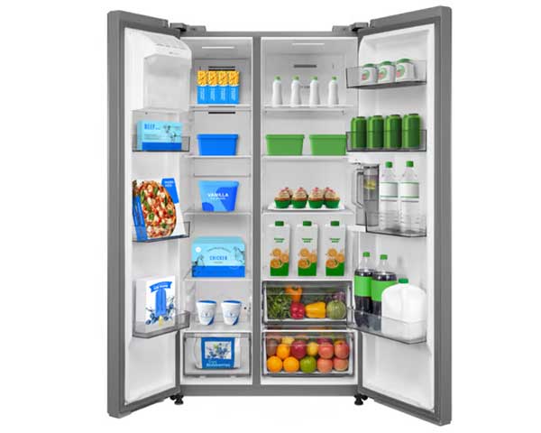 25' Side-By-Side Refrigerator Stainless Steel second view