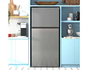 18' Stainless Steel Refrigerator With Top Freezer