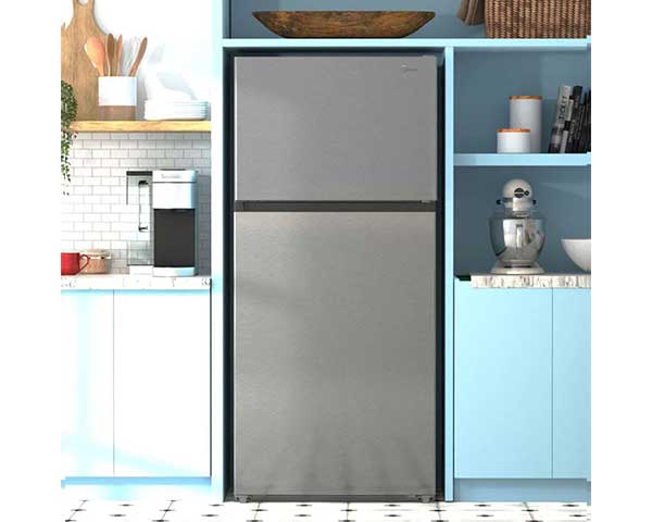 18' Stainless Steel Refrigerator With Top Freezer 18' Stainless Steel Refrigerator With Top Freezer